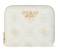 GUESS Monedero Emelie Logo SLG Zip Around White Logo Blanco