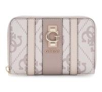 GUESS Monedero Erenia Zip Around Wallet Dark Taupe Logo marrón Topo