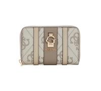 GUESS Monedero Erenia Zip Around Wallet Dark Taupe Logo marrón Topo
