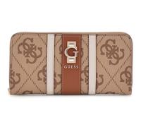 GUESS Monedero Erenia Zip Around Wallet Latte Logo marrón