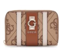 GUESS Monedero Erenia Zip Around Wallet Latte Logo marrón