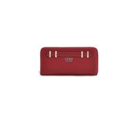 GUESS Monedero Gregoria SLG Large Zip Around Wallet Red Rojo Oscuro