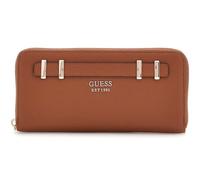 GUESS Monedero Gregoria SLG Large Zip Around Wallet Cognac marrón