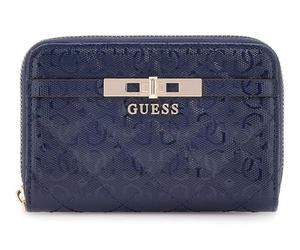 GUESS Monedero Idra SLG Medium Zip Around Wallet Midnight Azul Marino