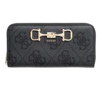 GUESS Monedero Janie Logo SLG Zip Around Wallet Coal Logo Gris Oscuro