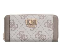 GUESS Monedero Karnilla Logo Large Zip Around Wallet Dark Taupe Logo marrón Topo