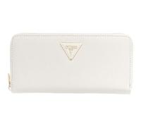 GUESS Monedero Laurel II – Grande con cremallera perimetral – Bone Crema