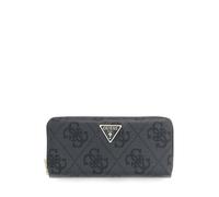 Guess Monedero Laurel II Large Zip Around Wallet Coal Logo Gris oscuro