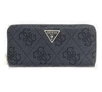 GUESS Monedero Laurel II Large Zip Around Wallet Coal Logo Gris Oscuro