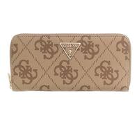 GUESS Monedero Laurel II Large Zip Around Wallet Latte Logo/Brown marrón