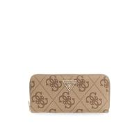 GUESS Monedero Laurel II Large Zip Around Wallet Latte Logo/Brown marrón