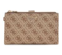 GUESS Monedero Laurel II SLG Double Zip Organizer Latte Logo Beige