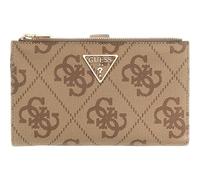 GUESS Monedero Laurel II SLG Double Zip Organizer Latte Logo/Brown marrón Claro