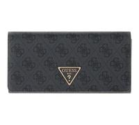 GUESS Monedero Laurel II SLG Flap Organizer Coal Logo Gris Oscuro