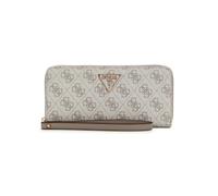 GUESS Monedero Laurel II SLG Large Zip Around Wallet Dark Taupe Logo marrón Topo