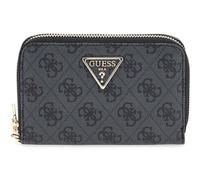 GUESS Monedero Laurel II SLG Medium Double Zip Wallet Coal Logo Gris Oscuro