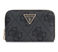 GUESS Monedero Laurel II SLG Medium Zip Around Wallet Coal Logo Gris Oscuro