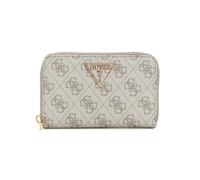 GUESS Monedero Laurel II SLG Medium Zip Around Wallet Dark Taupe Logo marrón Topo