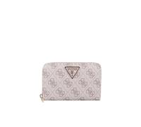 GUESS Monedero Laurel II SLG Medium Zip Around Wallet Dark Taupe Logo marrón Topo