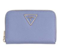 GUESS Monedero Laurel II SLG Medium Zip Around Wallet Grey Blue Gris Azulado