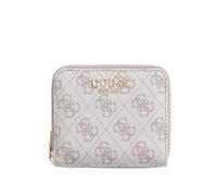 GUESS Monedero Laurel II SLG Small Zip Around Wallet Dark Taupe Logo marrón Topo