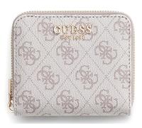 GUESS Monedero Laurel II SLG Small Zip Around Wallet Dark Taupe Logo marrón Topo