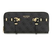 GUESS Monedero Leona Logo SLG Zip Around Wallet Coal Logo Gris Oscuro