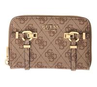 GUESS Monedero Leona Logo SLG Zip Around Wallet Latte Logo marrón Claro