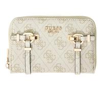 GUESS Monedero Leona Logo SLG Zip Around Wallet Sage Logo Caqui