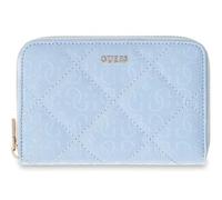 GUESS Monedero Libby SLG Zip Around Wallet Aqua Azul Claro