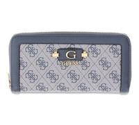 GUESS Monedero Lindsey SLG Zip Around Wallet Slate Logo Gris Azulado