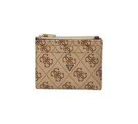 GUESS Monedero Milano Bifold Top Zip Wallet Beige Brown marrón Claro