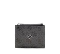 GUESS Monedero Milano Bifold Top Zip Wallet Black Gris Oscuro