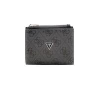 GUESS Monedero Milano Bifold Top Zip Wallet Black Gris Oscuro