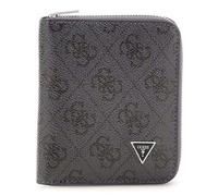 GUESS Monedero Milano Zip Around Wallet Black Gris Oscuro