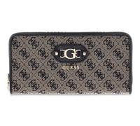 GUESS Monedero Samantha SLG Zip Around Wallet Black Logo Negro