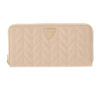 GUESS Monedero Stacey SLG Zip Around Wallet Light Beige Crema
