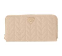 GUESS Monedero Stacey SLG Zip Around Wallet Light Beige Crema