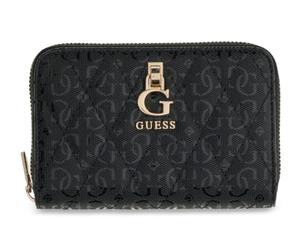 GUESS Monedero Tamara SLG Zip Around Wallet Black Negro