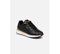 GUESS MOXEA, Sneaker Mujer, Black & Brown/ochra, 35 EU