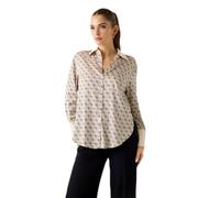 Guess Mujer Camisa Manga Larga Poliéster W4YH47WF1T2, Logo 4g All Over LOV, M