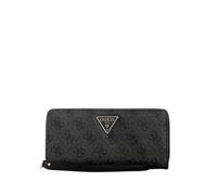 Guess Mujer Cartera Zip Around Laurel Ii Slg Large Zip Around Negro Antracita