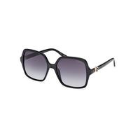 Guess Mujer GU00190 01B Gafas de sol Inyectado Negro Fumar Cuadrada Sombreado