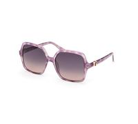 Guess Mujer GU00190 80Z Gafas de sol Metal Lila Cuadrada Normal Sfumato