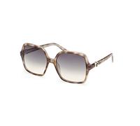Guess Mujer GU00190 95P Gafas de sol Metal Havana Cuadrada Normal Sfumato