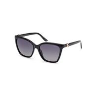 Guess Mujer GU00191 01D Gafas de sol Inyectado Negro Fumar Cuadrada Polarizado