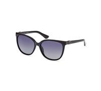 Guess Mujer GU7864 01D Gafas de sol Inyectado Negro Gris Redonda Polarizado Sombreado