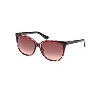 Guess Mujer GU7864 55T Gafas de sol Inyectado la Habana Burdeos Redonda Normal Sombreado