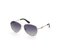 Guess Mujer GU7885-H 32D Gafas de sol Metal Oro Fumar Piloto Polarizado Sombreado