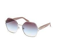 Guess Mujer GU7913 33W Gafas de sol Metal Oro Azul Geométrico Normal Sombreado